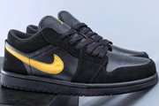 Jordan 1 Low Black Yellow